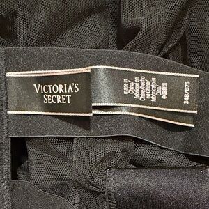 Victoria's Secret Black Mesh bra + skirt set (attached)
